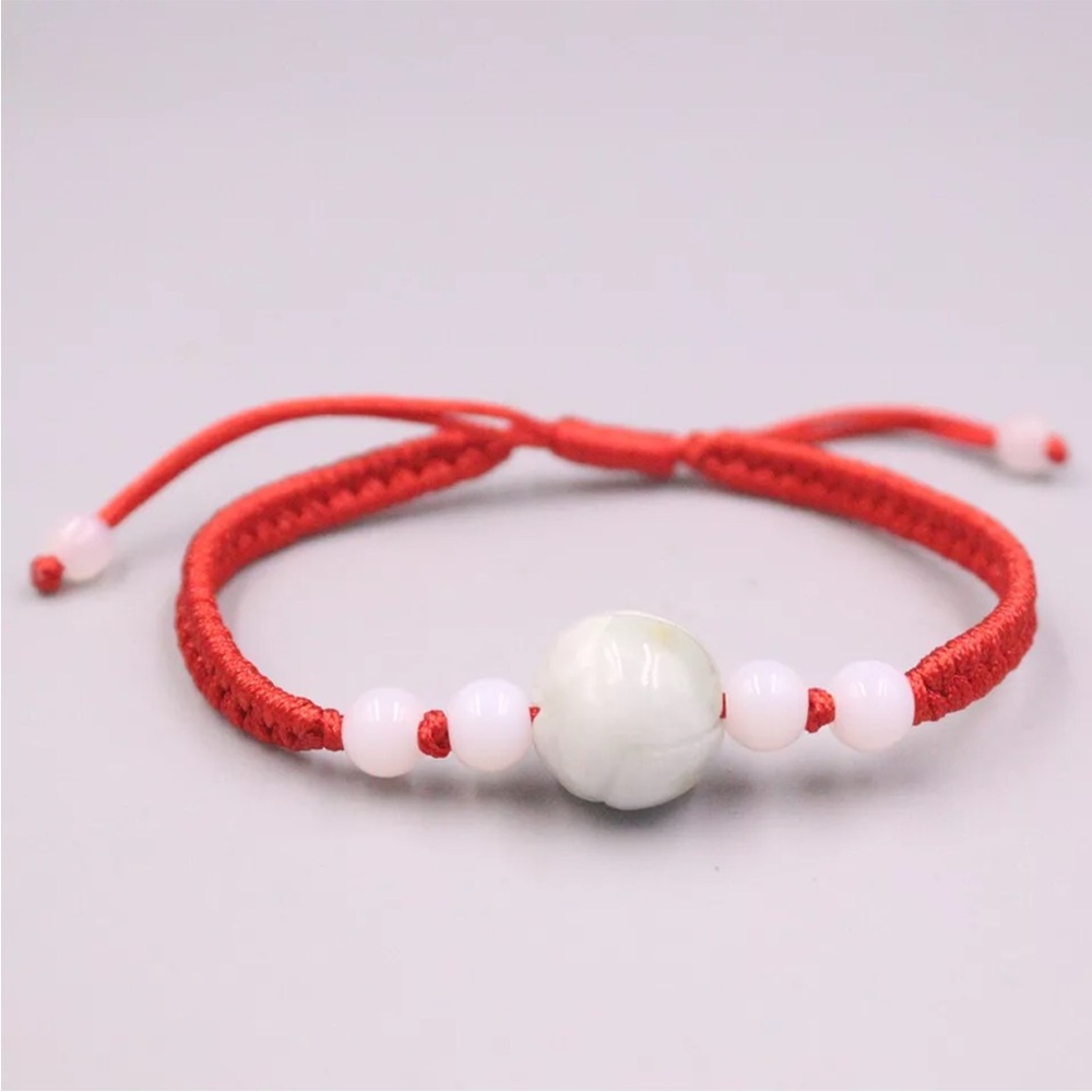 💖 Jade Macrame Bracelet 7”-8” adjustable NEW